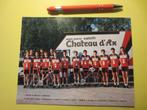 wielerkaart 1988 team chateau d'ax  moser  rominger  bugno, Gebruikt, Verzenden