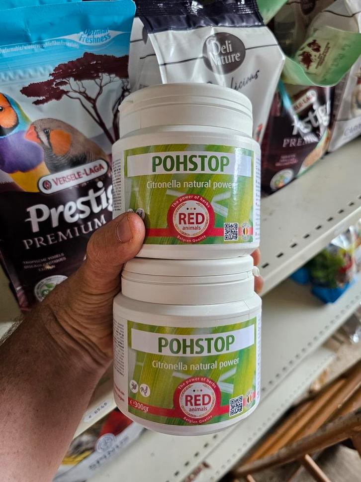 Pohstop Poeder 300g - Red Animals - Anti Bloedluis, Dieren en Toebehoren, Vogels | Toebehoren, Nieuw, Ophalen