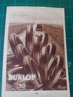 Dunlop pneumatique - publicité papier - 1936, Collections, Marques & Objets publicitaires, Autres types, Utilisé, Enlèvement ou Envoi