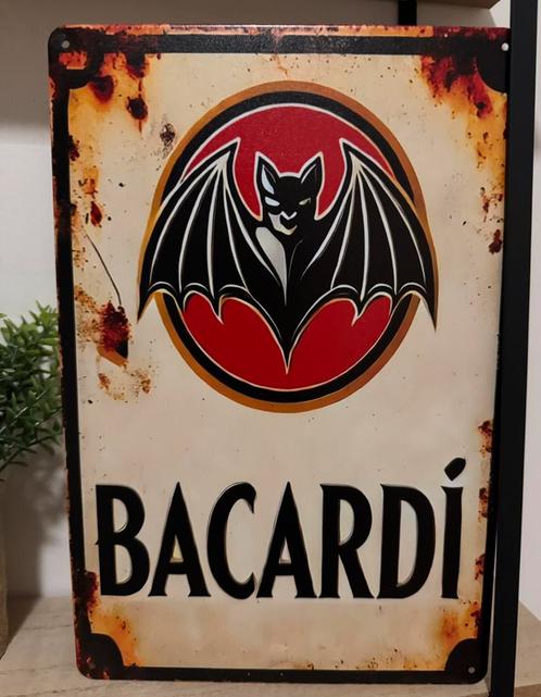 Metalen reclamebord Bacardi, Verzamelen, Merken en Reclamevoorwerpen, Nieuw, Reclamebord, Ophalen of Verzenden