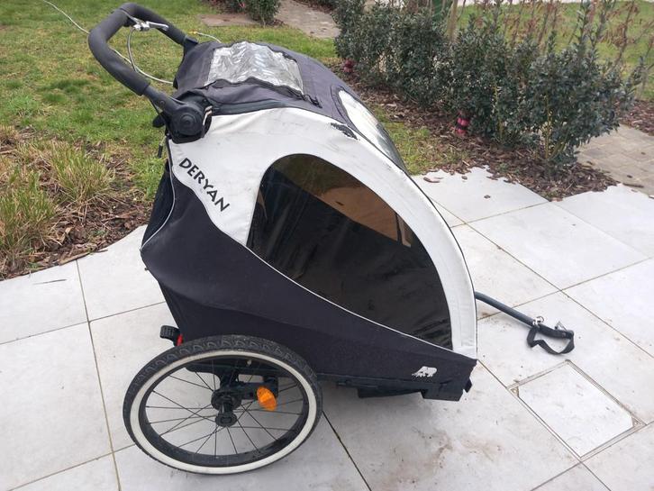 Deryan fietskar, Fietsen en Brommers, Fietsaccessoires | Aanhangwagens en Karren, Gebruikt, Aanhangfiets, 40 tot 60 kg, Vering