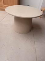Travertin salontafel - bijzettafel - 60cm, Huis en Inrichting, Ophalen, Zo goed als nieuw