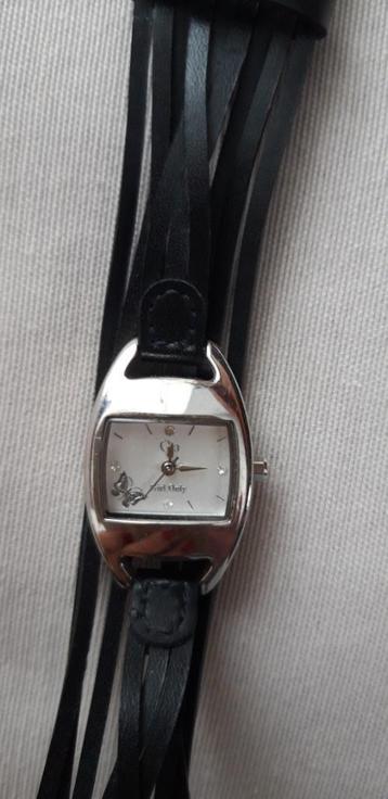 Dameshorloge met leren band merk Girl only beschikbaar voor biedingen