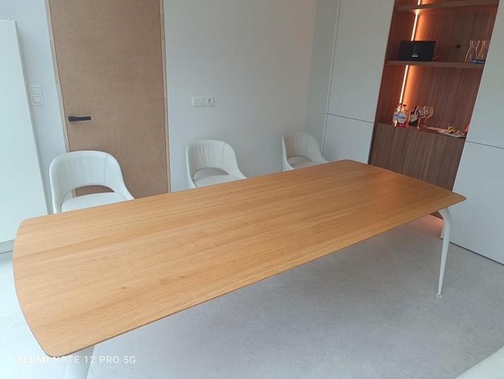 Prachtige Sitino eettafel met eiken blad, Maison & Meubles, Tables | Tables à manger, Utilisé, 50 à 100 cm, 200 cm ou plus, Cinq personnes ou plus