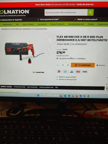 Flex CHE 2-28 R SDS-plus combi boorhamer - 800W beschikbaar voor biedingen