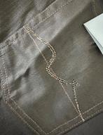 Jeansbroek dames 7 For All Mankind met zilveren Strass, Ophalen, Zwart, Overige jeansmaten, Nieuw