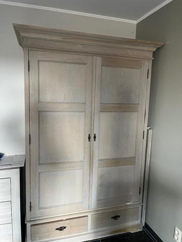 Eiken kast, Huis en Inrichting, Ophalen, Eikenhout, Met hangruimte