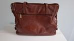 Lederen handtas Hexagona, Ophalen, Zo goed als nieuw, Bruin, Handtas