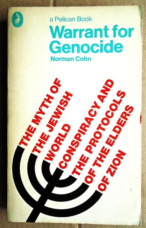 Warrant for Genocide, .... - 1970 - Norman Cohn (1915–2007), Boeken, Geschiedenis | Wereld, Gelezen, Overige gebieden, 20e eeuw of later