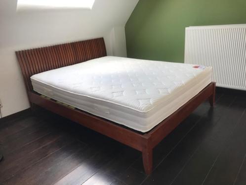 Kerselaren 2persoonsbed met 1mnd gebruikte matras en lattenb, Huis en Inrichting, Slaapkamer | Matrassen en Bedbodems, Zo goed als nieuw