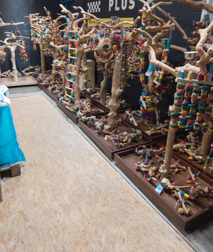 Originele Java-koffiebomen en Speeltjes van Java Bomen, gro, Dieren en Toebehoren, Vogels | Hokken en Kooien, Zo goed als nieuw