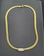 18k halsketting, Handtassen en Accessoires, Kettingen, Ophalen of Verzenden, Zo goed als nieuw, Geel, Goud