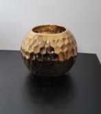 Theelichthouder goudkleurig, Huis en Inrichting, Ophalen of Verzenden, Zo goed als nieuw