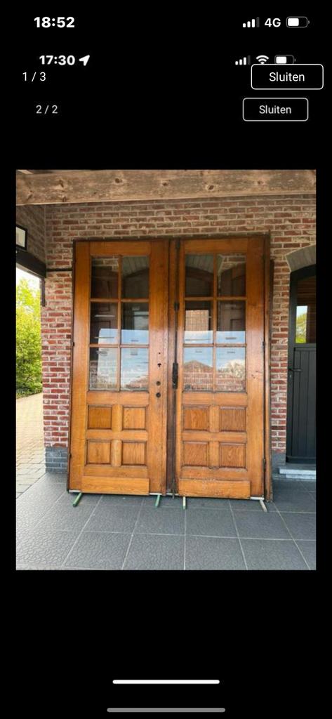 Antieken deur, Tuin en Terras, Ophalen, Gebruikt, Hout, Overige typen