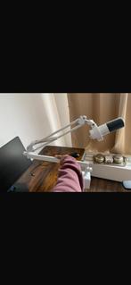 Fifine micro gaming, Enlèvement, Comme neuf, Blanc, Chaise de bureau