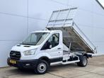 Ford Transit 170pk Kipper Dubbellucht Airco 3,5t Trekhaak Ti, Auto's, Voorwielaandrijving, 2534 kg, 4 cilinders, Wit