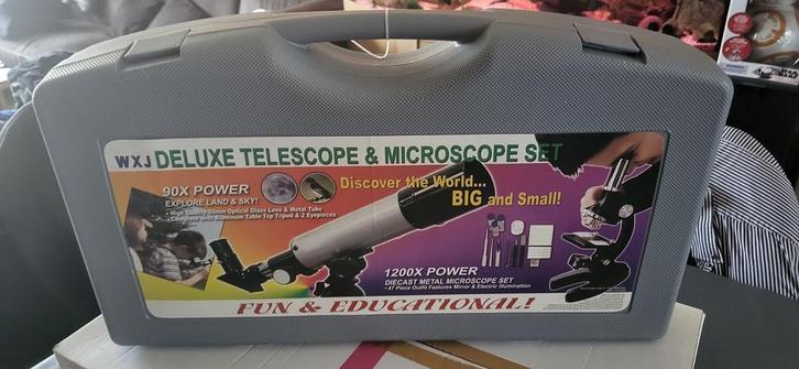 Byomic Microscope en Telescopeset, Audio, Tv en Foto, Optische apparatuur | Telescopen, Nieuw, Met statief, Ophalen