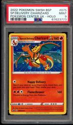 Special Delivery Charizard [Pokemon Center UK] PSA 9 SWSH075, Hobby en Vrije tijd, Verzamelkaartspellen | Pokémon, Verzenden, Zo goed als nieuw