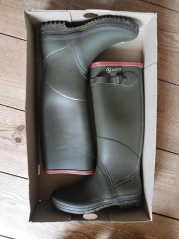 Bottes en caoutchouc naturel marque aigle (pointure 35), Aigle, Comme neuf, Enlèvement, Bottes