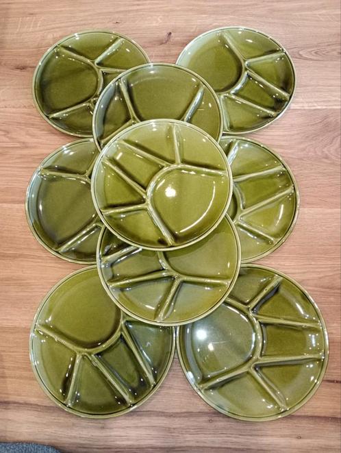 Set fondueborden, Huis en Inrichting, Keuken | Servies, Gebruikt, Ophalen