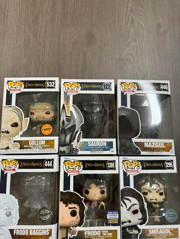 Funko pops lord of the rings  disponible aux enchères