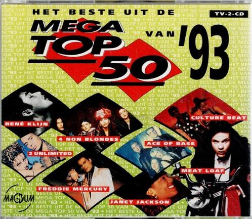 2 x cd    /   Het Beste Uit De Mega Top 50 Van '93, Cd's en Dvd's, Cd's | Overige Cd's, Ophalen of Verzenden