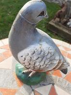 PIGEON EN FONTE POLYCHROME(tête vers l'arrière)., Enlèvement ou Envoi, Comme neuf, Autres matériaux, Animal