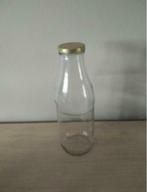 sapflessen glazen fles bewaarfles 1 liter en 0.75 l, Ophalen of Verzenden, Zo goed als nieuw