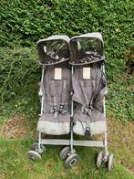 Superhandige Maclaren dubbele buggy twin techno, Kinderen en Baby's, Buggy's, Ophalen, Gebruikt, Maclaren, Regenhoes