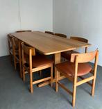Table et 8 chaises vintage scandinave design Borge Mogensen, Maison & Meubles, Enlèvement, Comme neuf