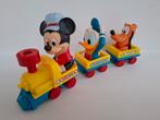 Vintage 1987 Illco Toys Disney trein met Mickey Donald Pluto, Ophalen of Verzenden, Gebruikt