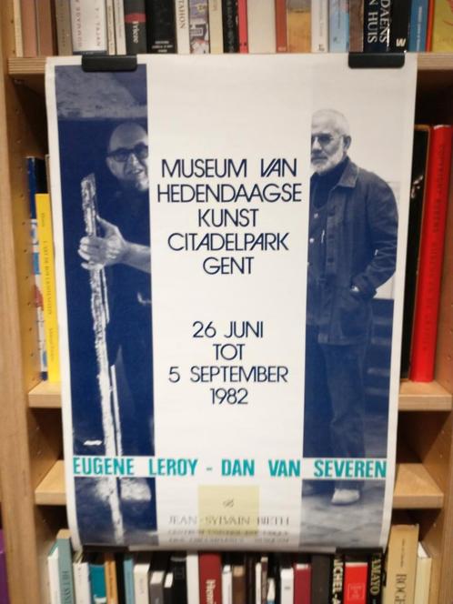 Eugene Leroy - Dan Van Severen 1982 affiche, Verzamelen, Posters, Zo goed als nieuw, Ophalen of Verzenden
