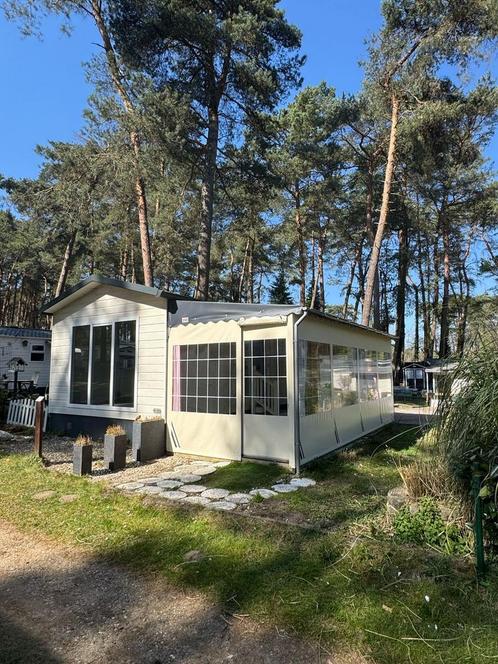 Chalet op camping Salamander Maasmechelen, Caravans en Kamperen, Stacaravans, Ophalen