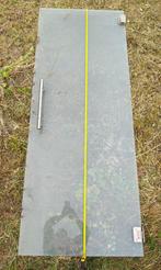 mat glazen deur met RVS beslag, Ophalen, Gebruikt, Minder dan 80 cm, Binnendeur