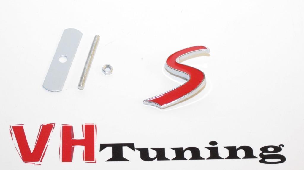 BMW mini Cooper S 3D logo met grill bevestiging 6 cm metaal, Auto diversen, Tuning en Styling, Ophalen