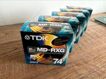Minidisc TDK 74min doosje van 5 beschikbaar voor biedingen