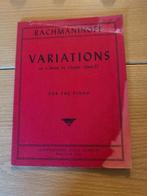 Rachmaninov — Variations sur un thème de Chopin, opus 22, Musique & Instruments, Partitions, Enlèvement ou Envoi, Artiste ou Compositeur