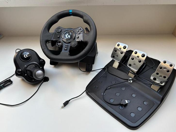 Logitec G923 + pedalen + H-shifter, Games en Spelcomputers, Spelcomputers | Sony Consoles | Accessoires, Gebruikt, Ophalen
