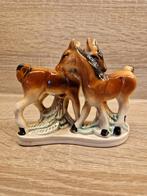 Vintage porseleinen beeldje 2 veulens, Antiek en Kunst, Ophalen of Verzenden
