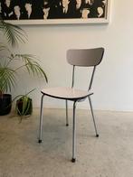 Retro/vintage formica keukenstoelen, Huis en Inrichting, Ophalen, Gebruikt, Grijs, Vijf, Zes of meer stoelen