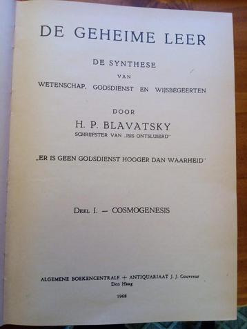 Blavastky. de geheime leer beschikbaar voor biedingen