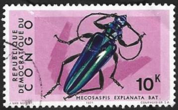 1 Postzegel Congo-Kinshasa 1971 Insecten beschikbaar voor biedingen