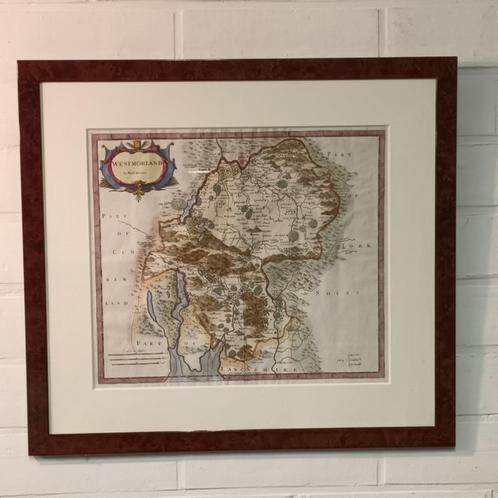 18de eeuwse kaart - U.K. / West Morland; Robert Morden - 172, Antiek en Kunst, Kunst | Etsen en Gravures, Ophalen of Verzenden