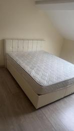 Lit 2 personne, Maison & Meubles, Beige, Enlèvement, Utilisé, 180 cm