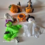Decoratieset met pompoen, geest en heks, Verzenden, Zo goed als nieuw, Feestartikel
