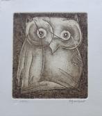 RENAAT BOSSCHAERT / UIL / BRUINE ETS / 20x17cm / SIG, Antiek en Kunst, Ophalen of Verzenden