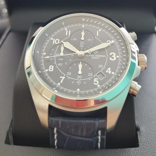 Nieuwe Alpha Sierra Hornet Seiko Sport horloge t.w.v € 399, Handtassen en Accessoires, Sporthorloges, Nieuw, Blauw, Waterdicht
