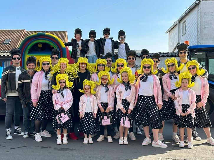 Grease kledij, Kleding | Dames, Carnavalskleding en Feestkleding, Zo goed als nieuw, Accessoires, Ophalen