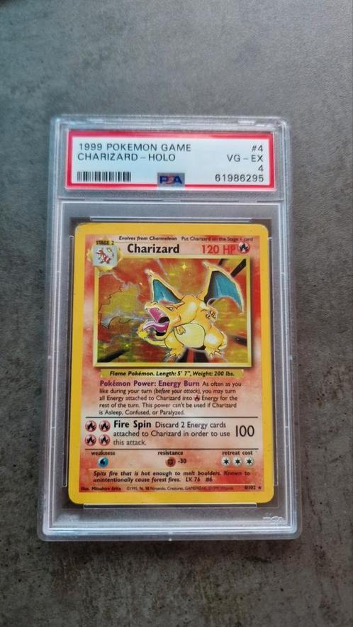 Charizard Base Set PSA 4, Hobby en Vrije tijd, Verzamelkaartspellen | Pokémon, Zo goed als nieuw, Boosterbox, Ophalen of Verzenden