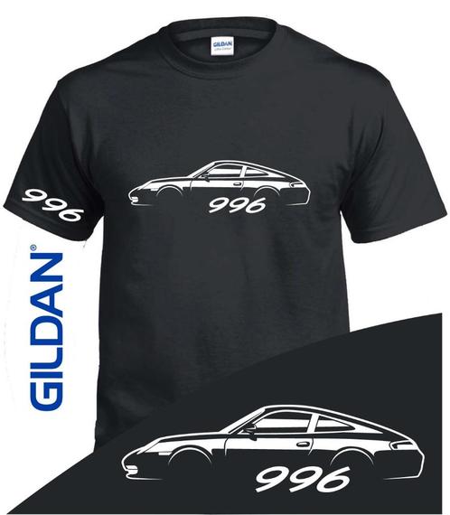 T-shirt Porsche 996 Silhouette / 5 Tailles, Autos, Oldtimers & Ancêtres, Particulier, Porsche, Envoi